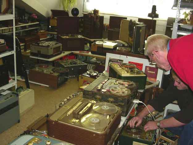 Overzichtsfoto's  Recorders jaren '50/60   Frans en Henk