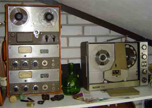 Overzichtsfoto   De Ampex 601 en de Ampex 1163 recorder